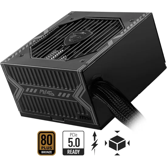 MSI MAG A750BN PCIE5 750W 80 PLUS Bronze Non-Modular Power Supply