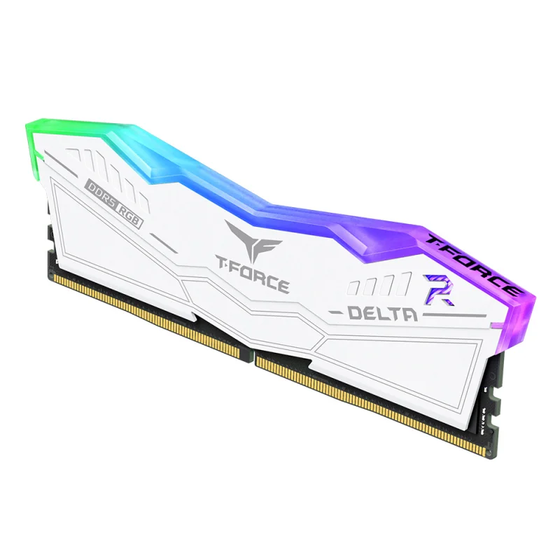 TEAM T-FORCE DELTA RGB WHITE 16GB DDR5 5600MHz CL36 Desktop Ram