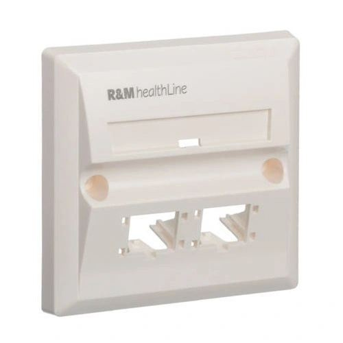 R&amp;M CAT6 2-PORT FACEPLATE