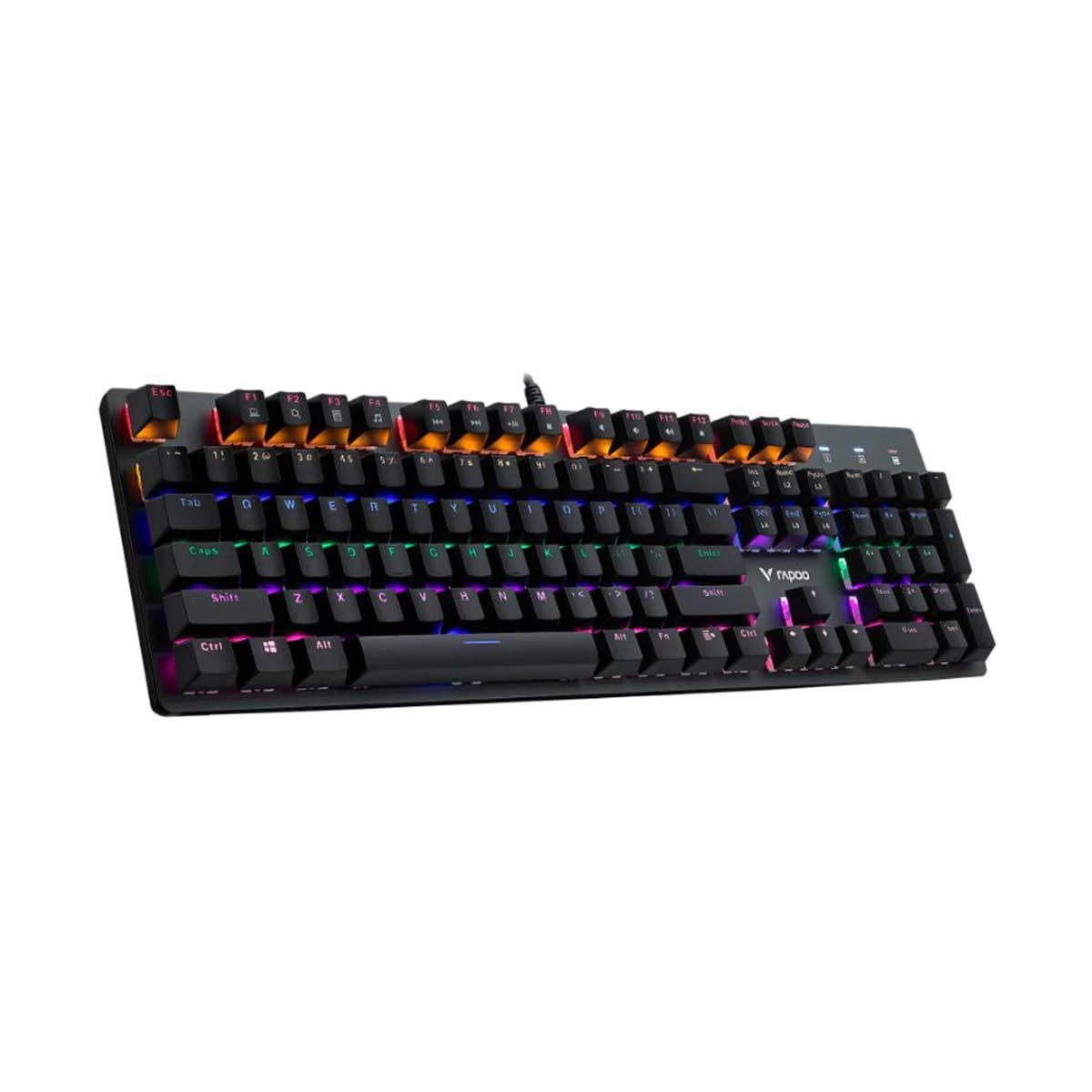 Rapoo V500SE Mix-colored Backlit Wired Black Mechanical Gaming Keyboard