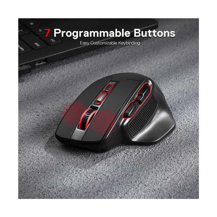 Redragon Bullseye Pro M806 RGB Multi Mode Black Programmable Gaming Mouse