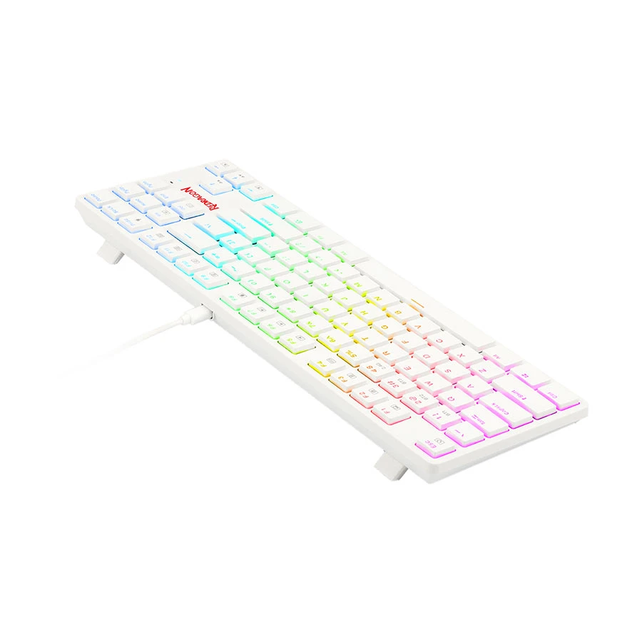 Redragon K539 Anubis RGB (Huano Low Profile Brown Switch) Bluetooth White Mechanical Gaming Keyboard