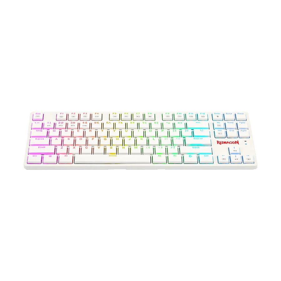 Redragon K539 Anubis RGB (Huano Low Profile Brown Switch) Bluetooth White Mechanical Gaming Keyboard