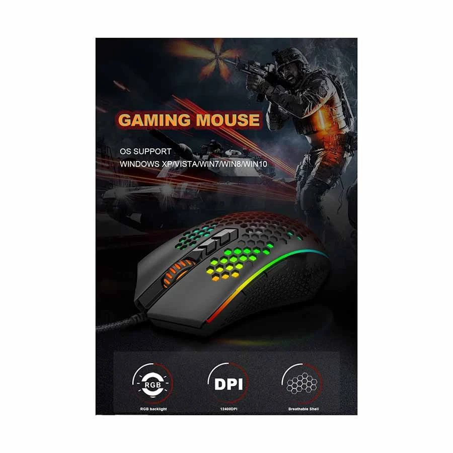 Redragon M809-K RGB Wired Black Gaming Mouse