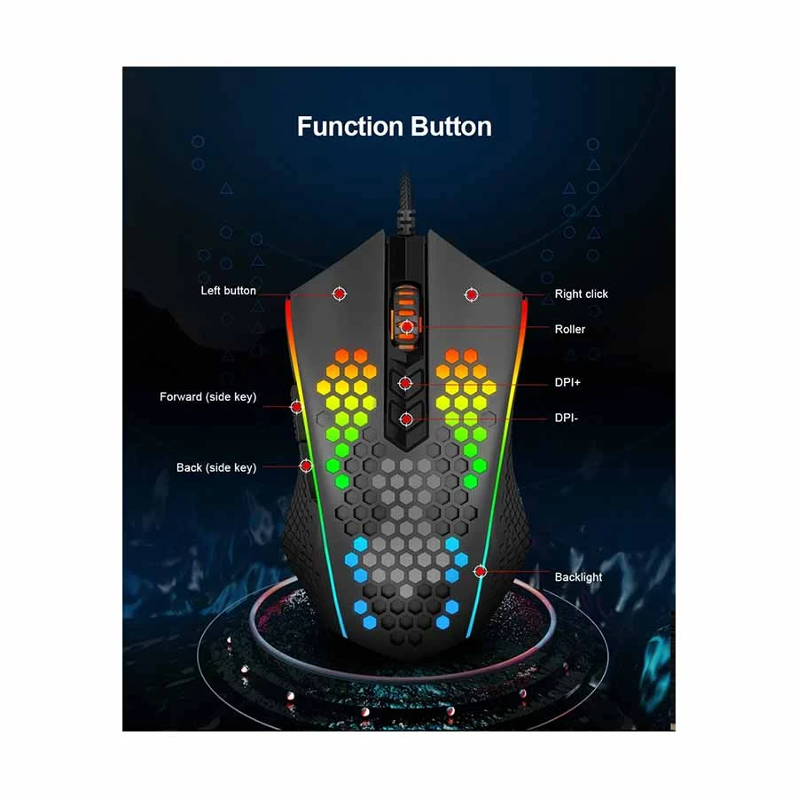 Redragon M809-K RGB Wired Black Gaming Mouse