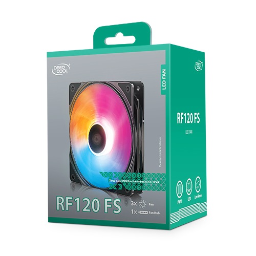 Deepcool RF120 FS 120mm LED Casing Fan 3-in-1 Pack