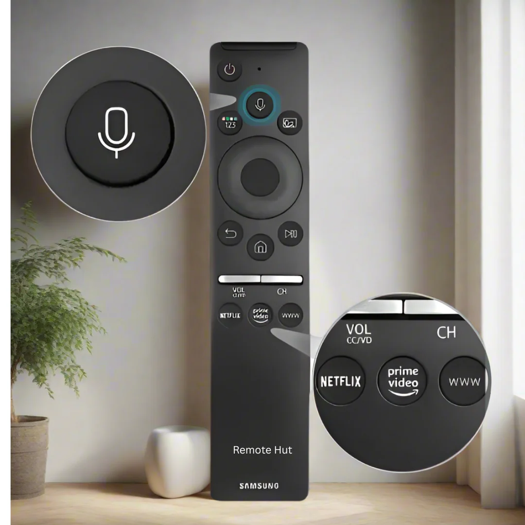 Remote for Samsung TV Remote Control Compatible for All Samsung with Voice Function Smart Curved Frame QLED LED LCD 8K 4K TVs-INDONESIA
