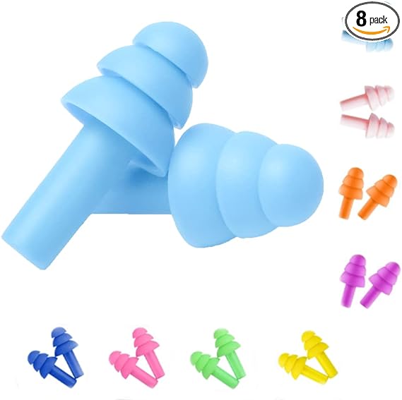 A Pair Silicone Ear Plugs Anti Noise Snore Earplugs Noise Reduction for Study