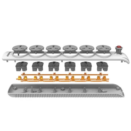 Huntkey SZN601 6 Port 3 Pin Power Strip with Surge Protection