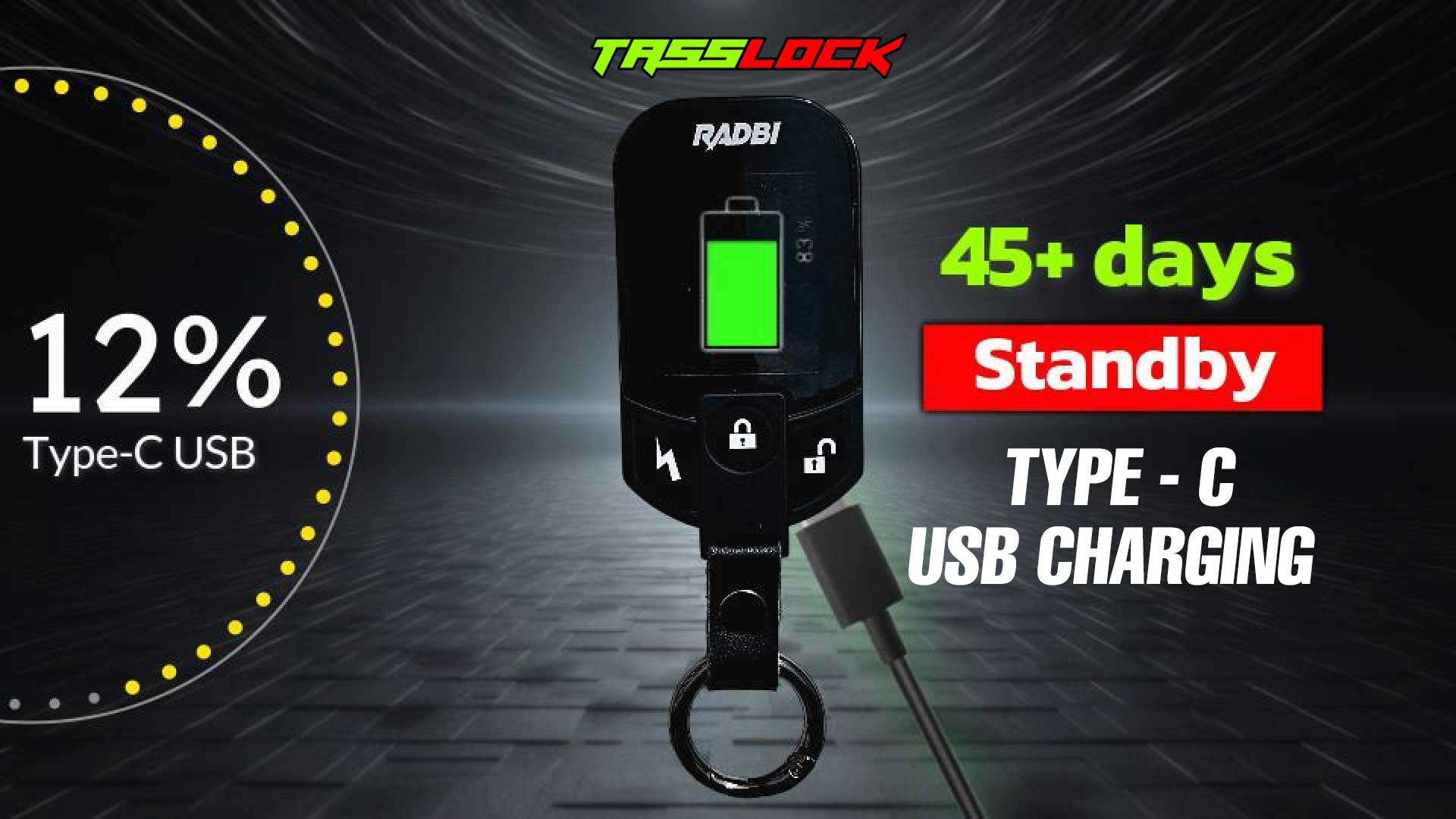 NEXA ELITE – PREMIUM MOTORCYCLE SECURITY – GPS TRACKER + TASSLOCK RADBI
