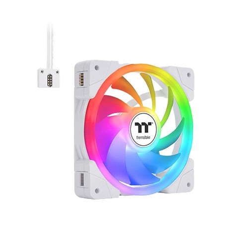THERMALTAKE SWAFAN EX12 ARGB SYNC PC COOLING FAN WHITE (3-FAN PACK)