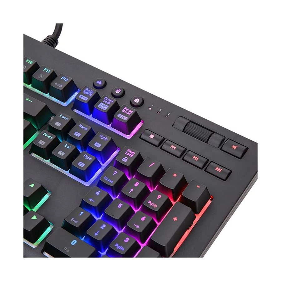 Thermaltake TT Premium X1 RGB Cherry MX Blue Wired Gaming Mechanical Black Keyboard