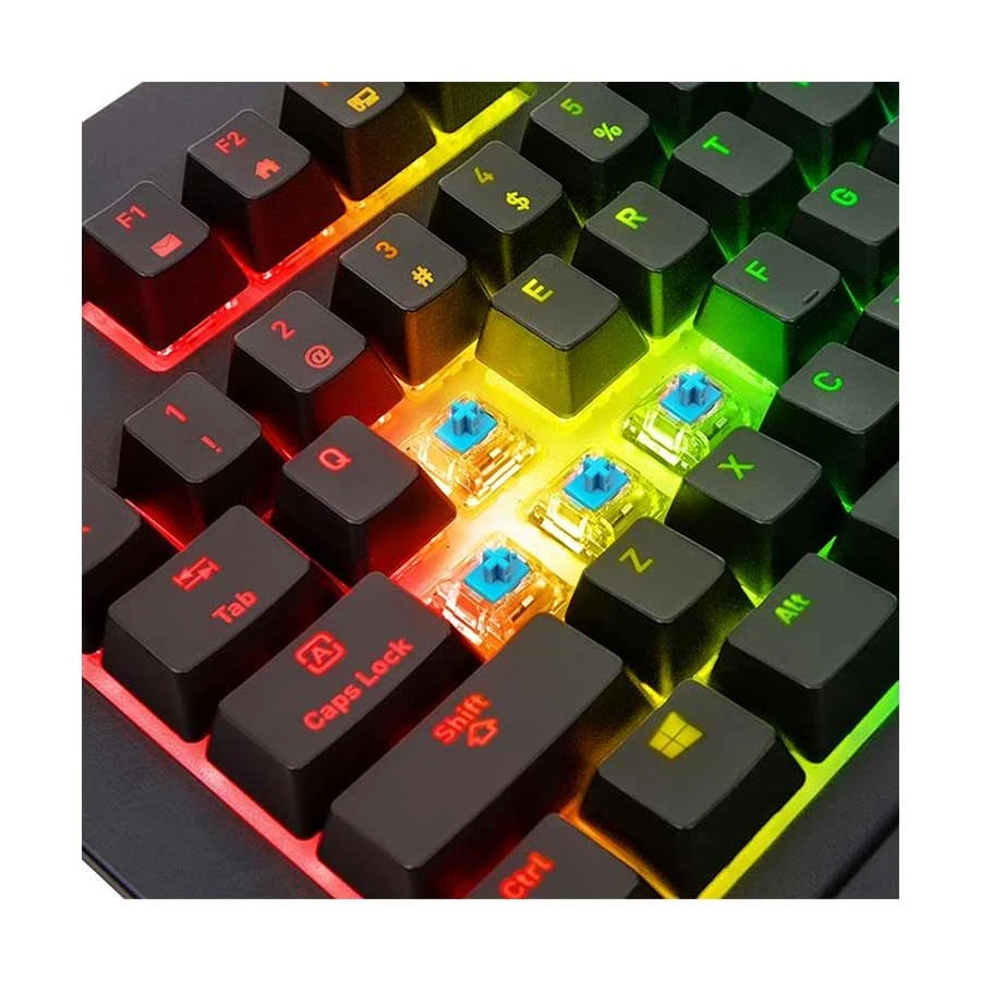 Thermaltake TT Premium X1 RGB Cherry MX Blue Wired Gaming Mechanical Black Keyboard