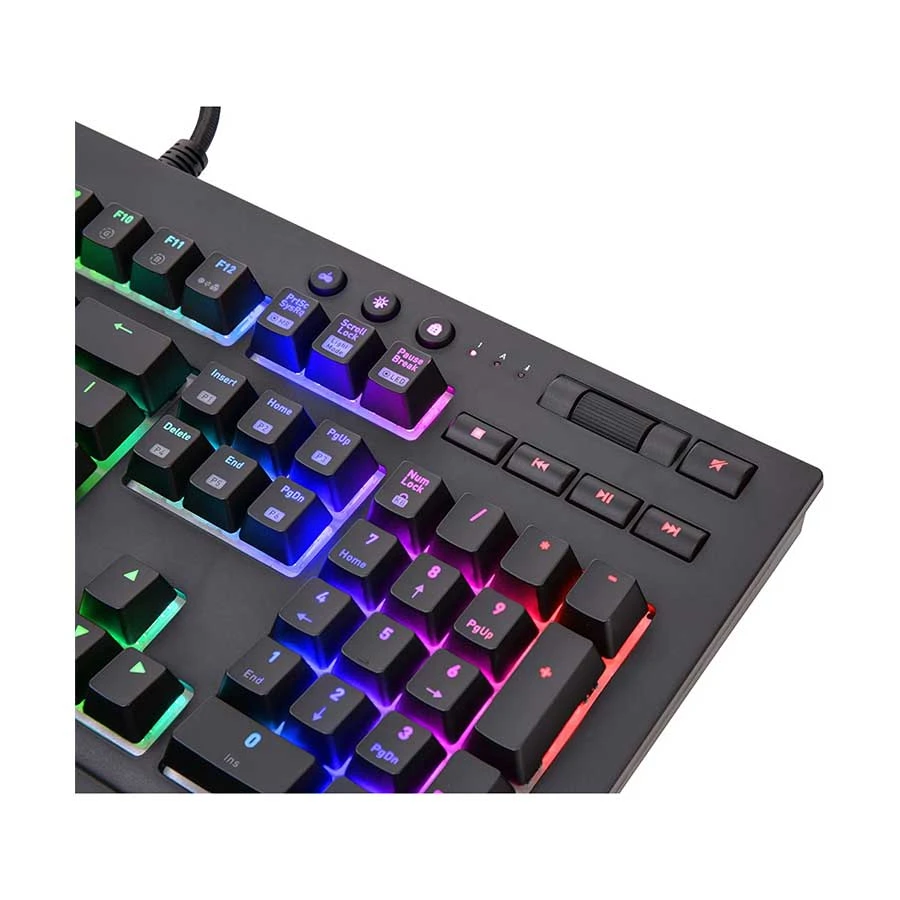 Thermaltake TT Premium X1 RGB Cherry MX Silver Wired Gaming Mechanical Black Keyboard