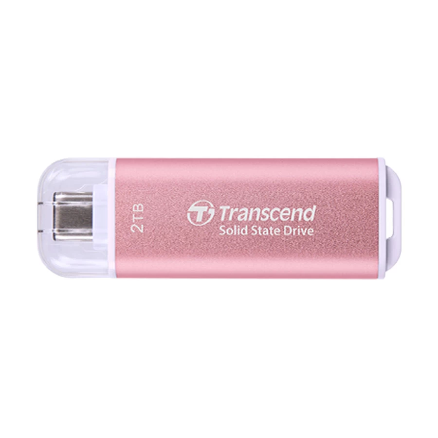 Transcend ESD300P 2TB USB Type-C OTG Pink Portable SSD