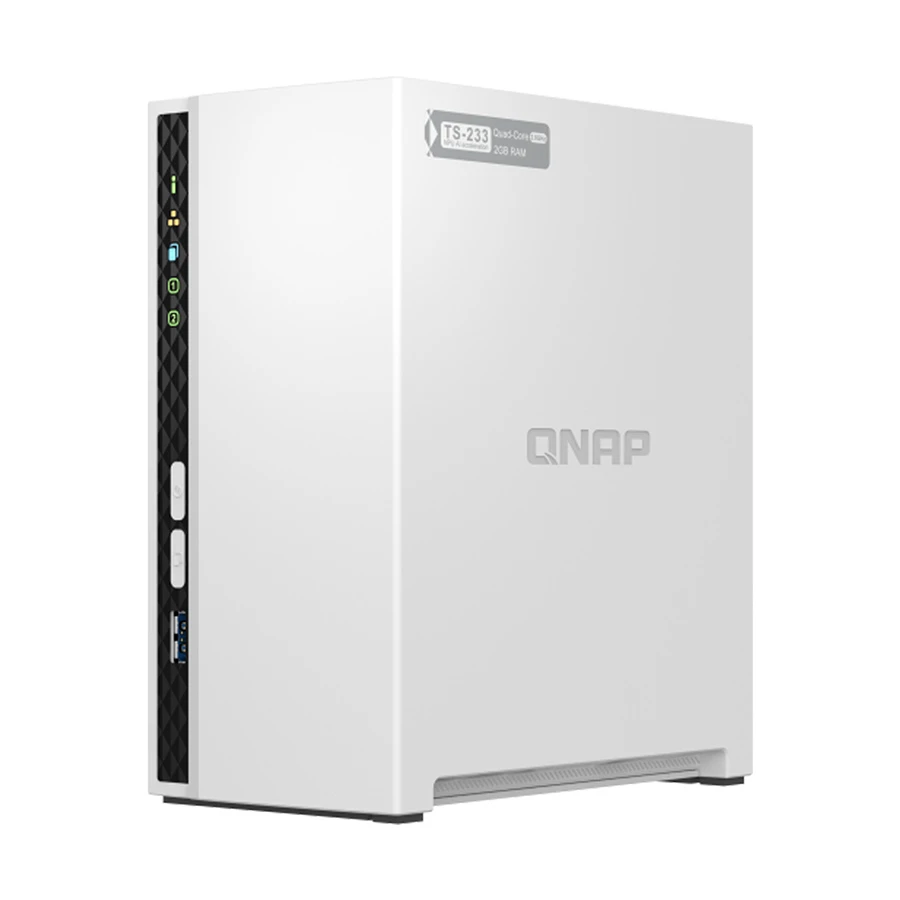 QNAP TS-233 2 Bay Tower ARM 4-core Cortex-A55 2.0GHz (2 Year Warranty)