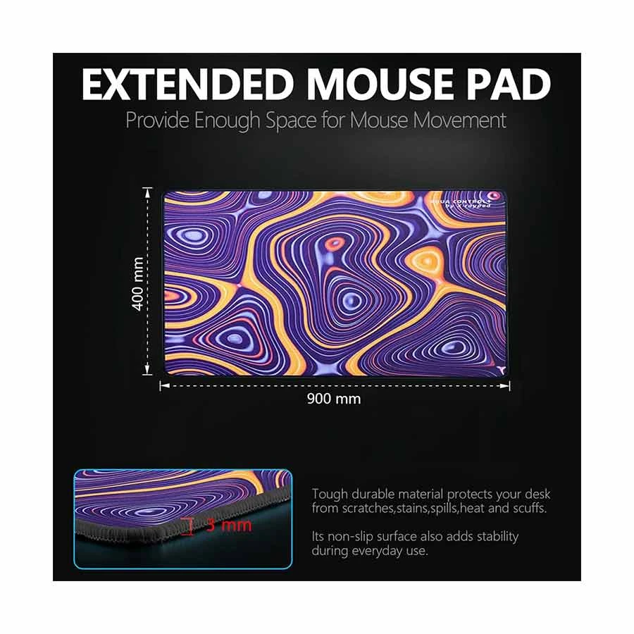 X-Raypad Aqua Control Plus XXL (400mm) Red Orange Blue ROB Gaming Mouse Pad