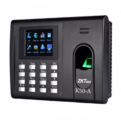 ZKTeco K50A Fingerprint Time Attendance &amp; Access Control Terminal with Adapter